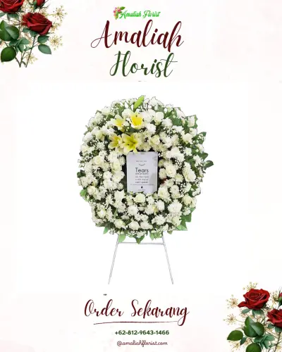 Krans Bunga Duka Cita di Kejaksaan