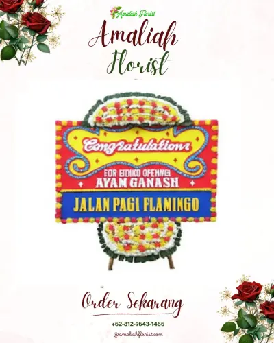 Bunga Papan Congratulation di Kejaksaan